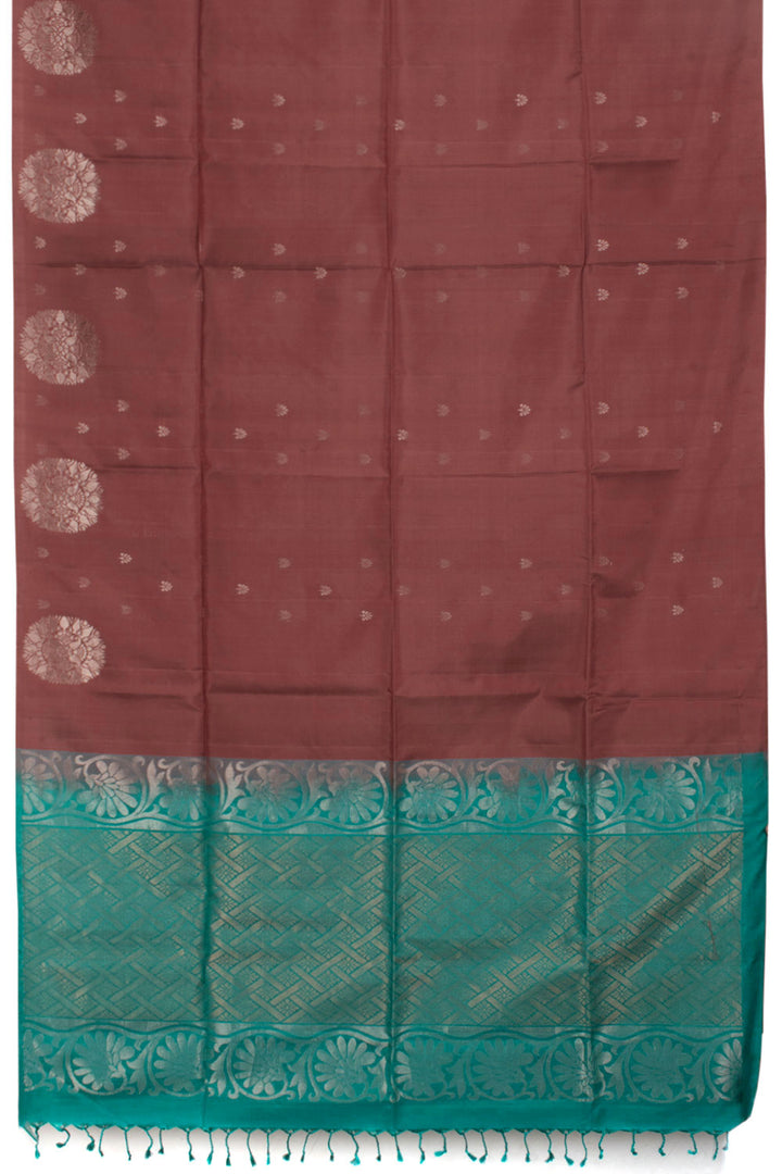 Handloom Borderless Kanjivaram Soft Silk Saree 10058486