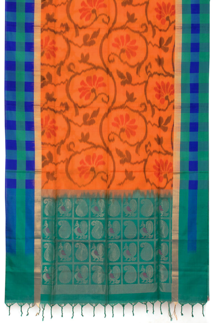 Handloom Kanjivaram Ikat Soft Silk Saree 10058494