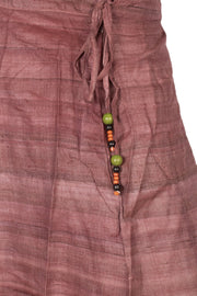 Hand Painted Madhubani Bhagalpur Tussar Silk Skirt 10057657