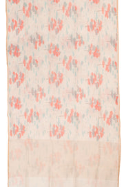 White Printed Chanderi Silk Cotton Saree 10059696