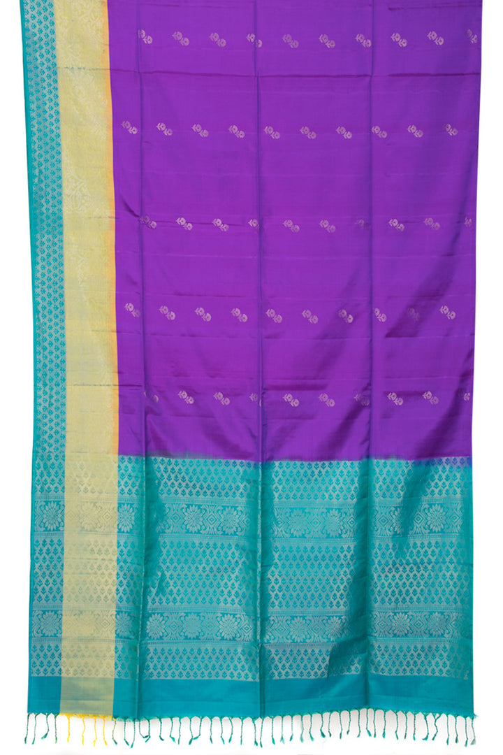 Violet Kanjivaram Soft Silk Saree 10059877