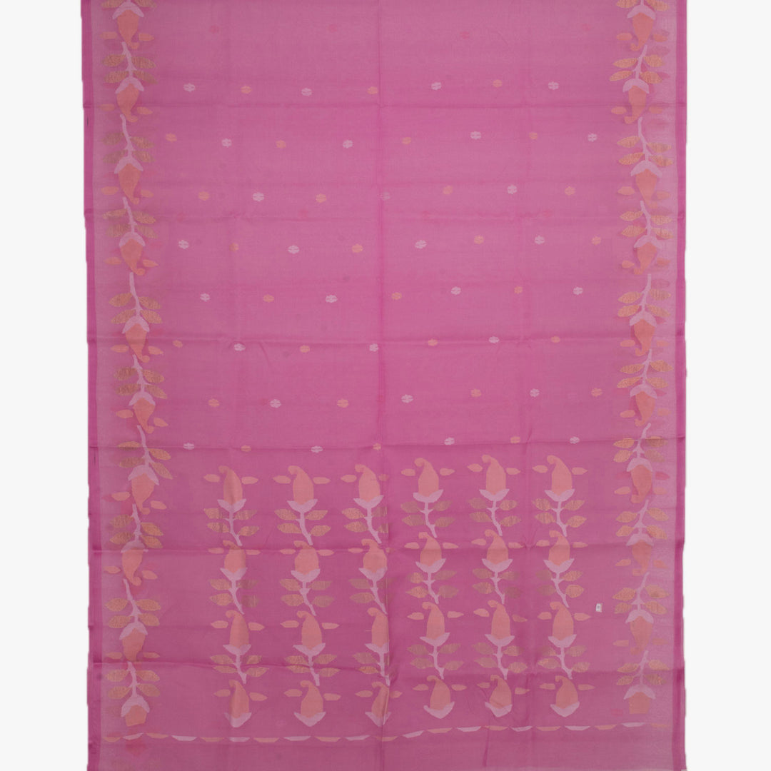 Handloom Bengal Jamdani Muslin Silk Saree 10056367
