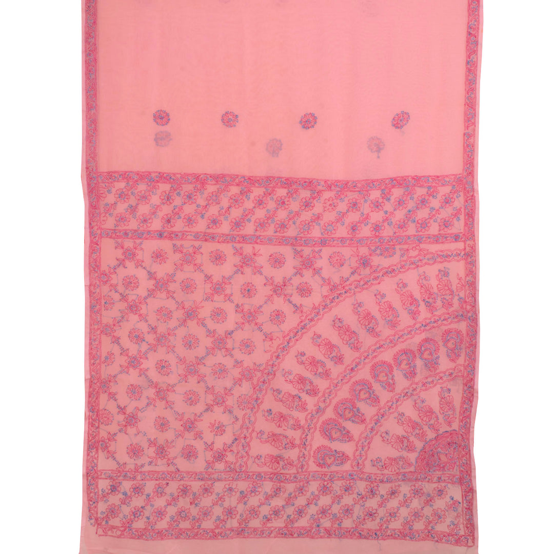 Chikankari Embroidered Georgette Saree 10056520