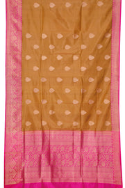 Mustard Yellow Handloom Banarasi Kadhwa Katan Silk Saree 10061142