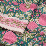 Sanganeri Hand Block Printed Cotton Salwar Suit Material 10056596