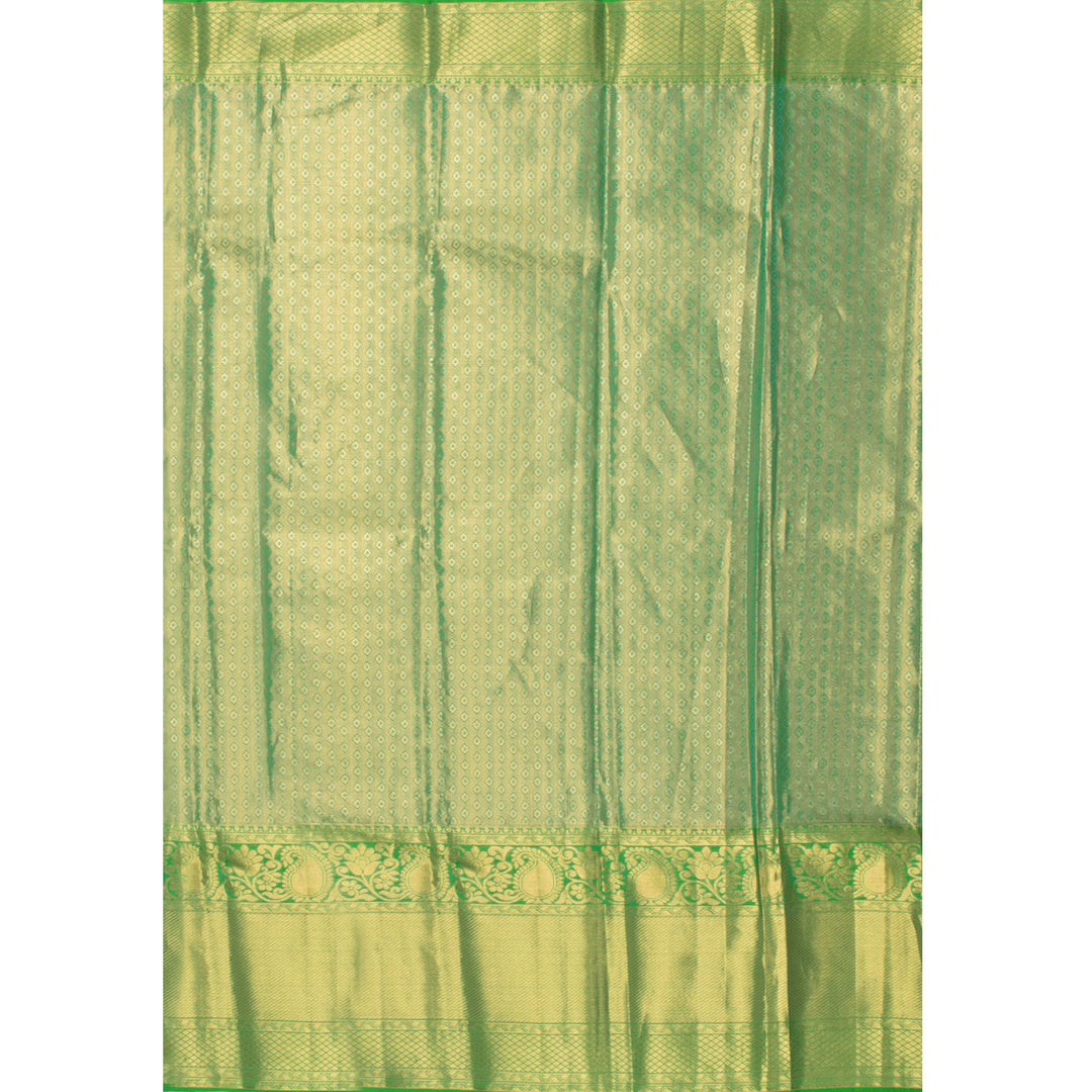 Pure Tissue Silk Bridal Jacquard Korvai Kanjivaram Saree 10056413