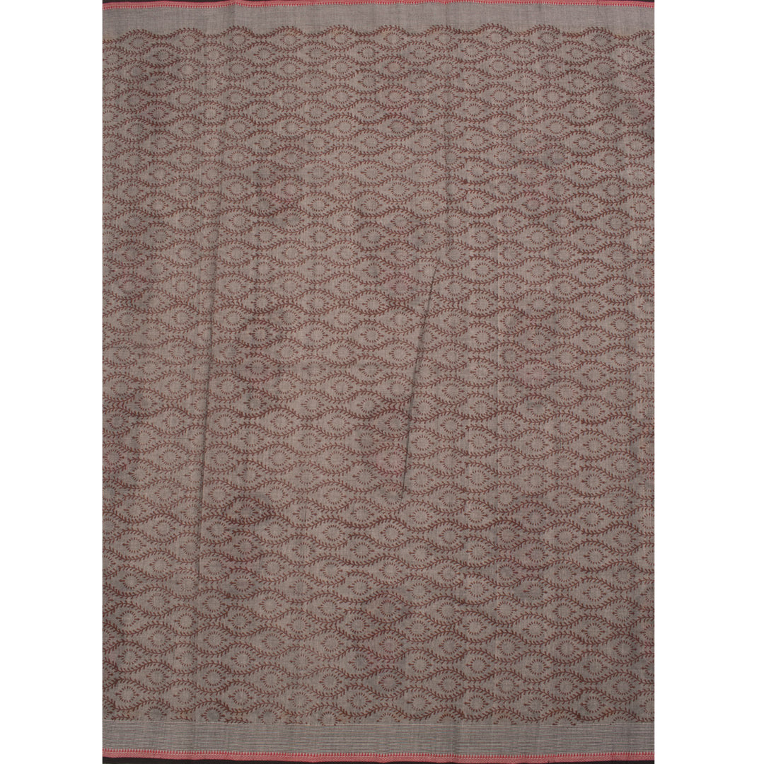 Hand Block Printed Mangalgiri Cotton Saree 10056931