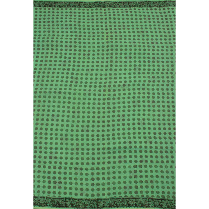 Hand Block Printed Linen Saree 10057153