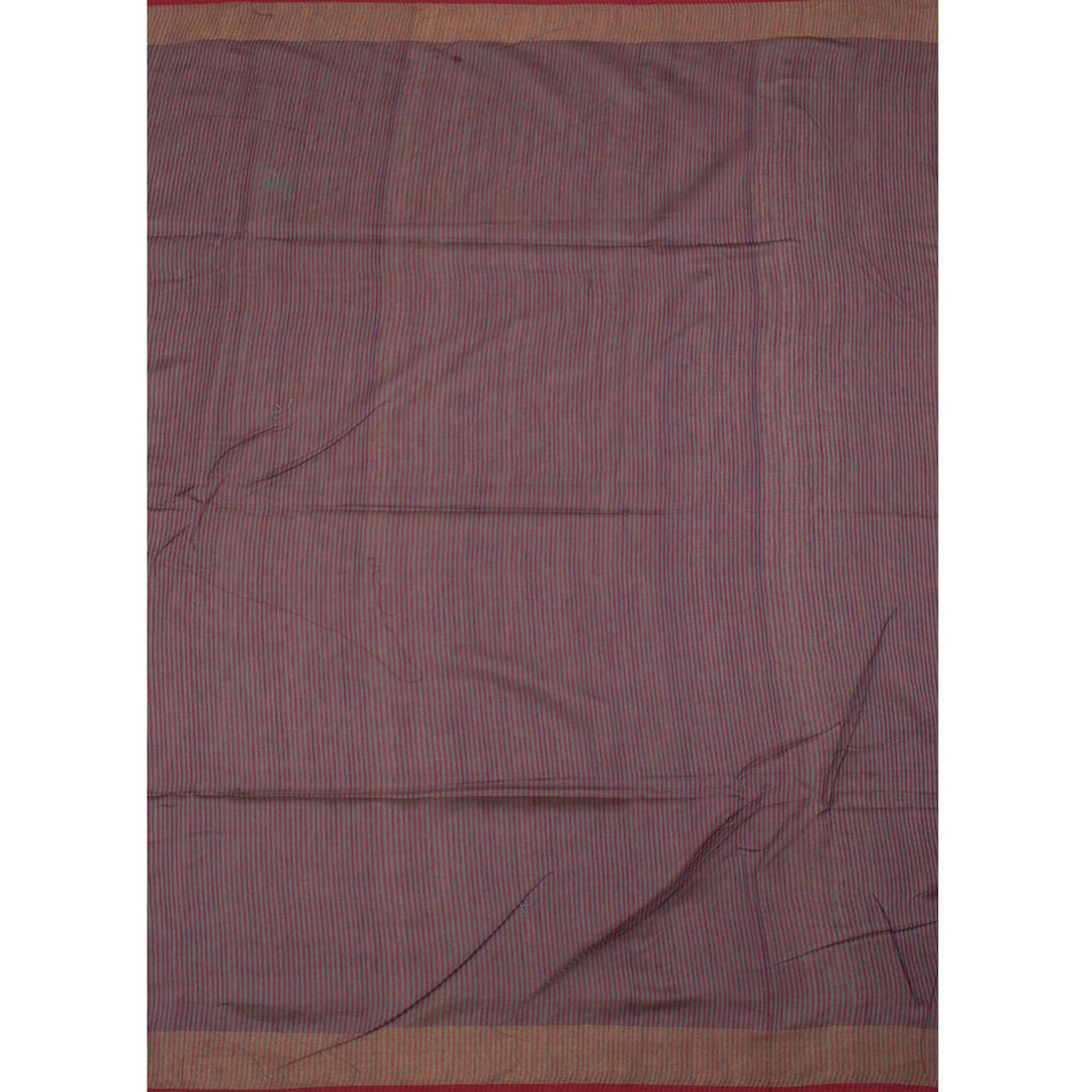 Hand Embroidered Silk Cotton Saree 10057236