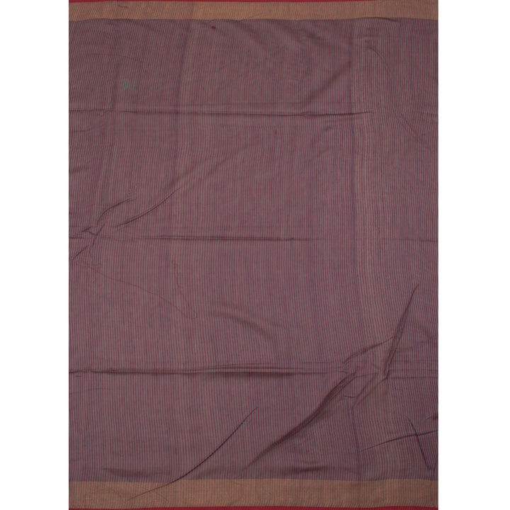 Hand Embroidered Silk Cotton Saree 10057236
