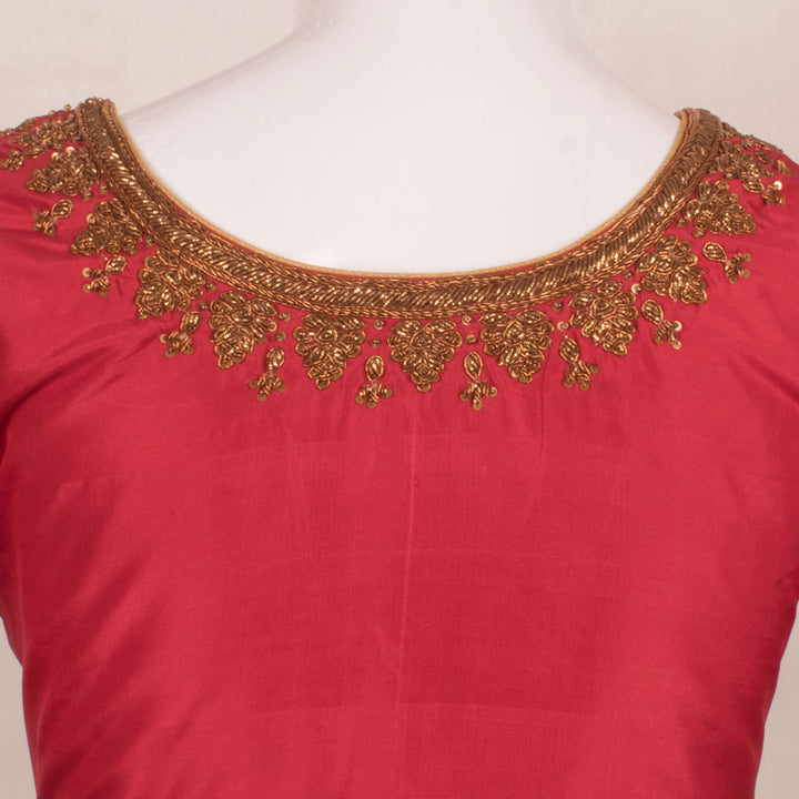 Zardosi Embroidered Silk Blouse 10057293