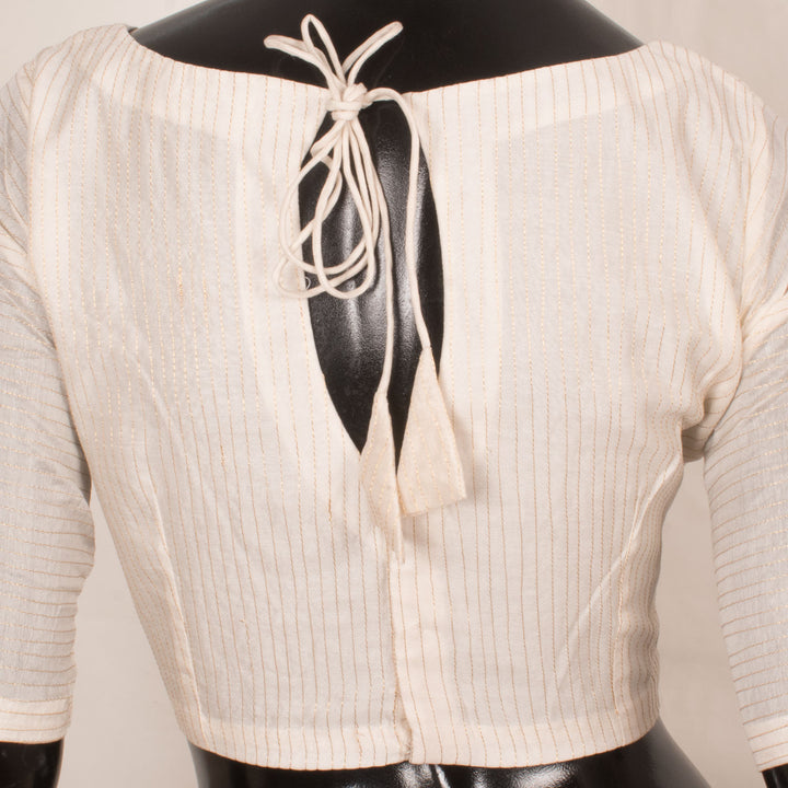 Handcrafted Chanderi Silk Cotton Blouse 10057457