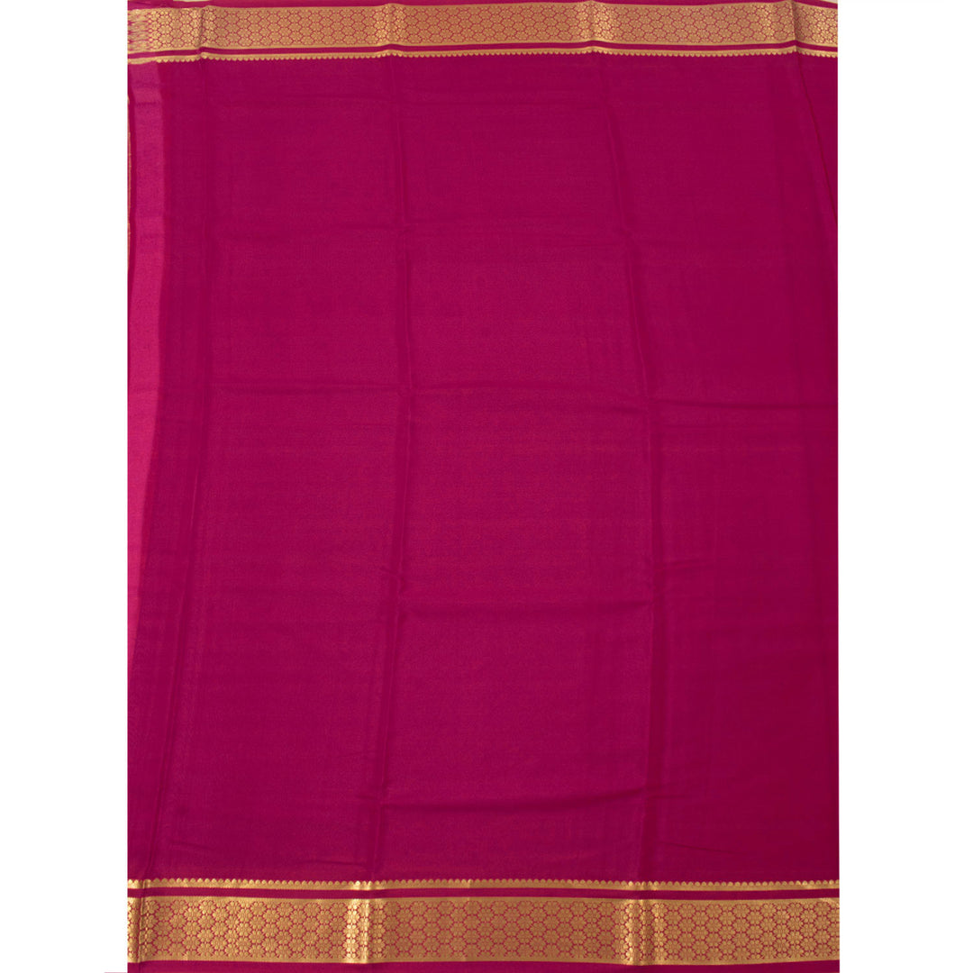 Mysore Crepe Silk 9 Yard Saree 10057557