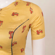 Madhubani Printed Silk Cotton Blouse 10057636