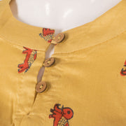 Madhubani Printed Silk Cotton Blouse 10057636