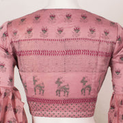 Madhubani Printed Silk Cotton Blouse 10057644