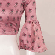 Madhubani Printed Silk Cotton Blouse 10057644