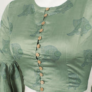 Madhubani Printed Silk Cotton Blouse 10057647