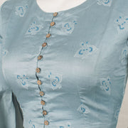 Madhubani Printed Silk Cotton Blouse 10057649