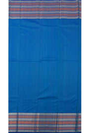 Ananda Blue Handloom Pure Zari Kanjivaram Silk Saree 10057681