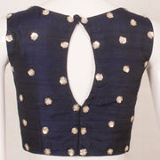 Sequin Embroidered Raw Silk Blouse 10057861