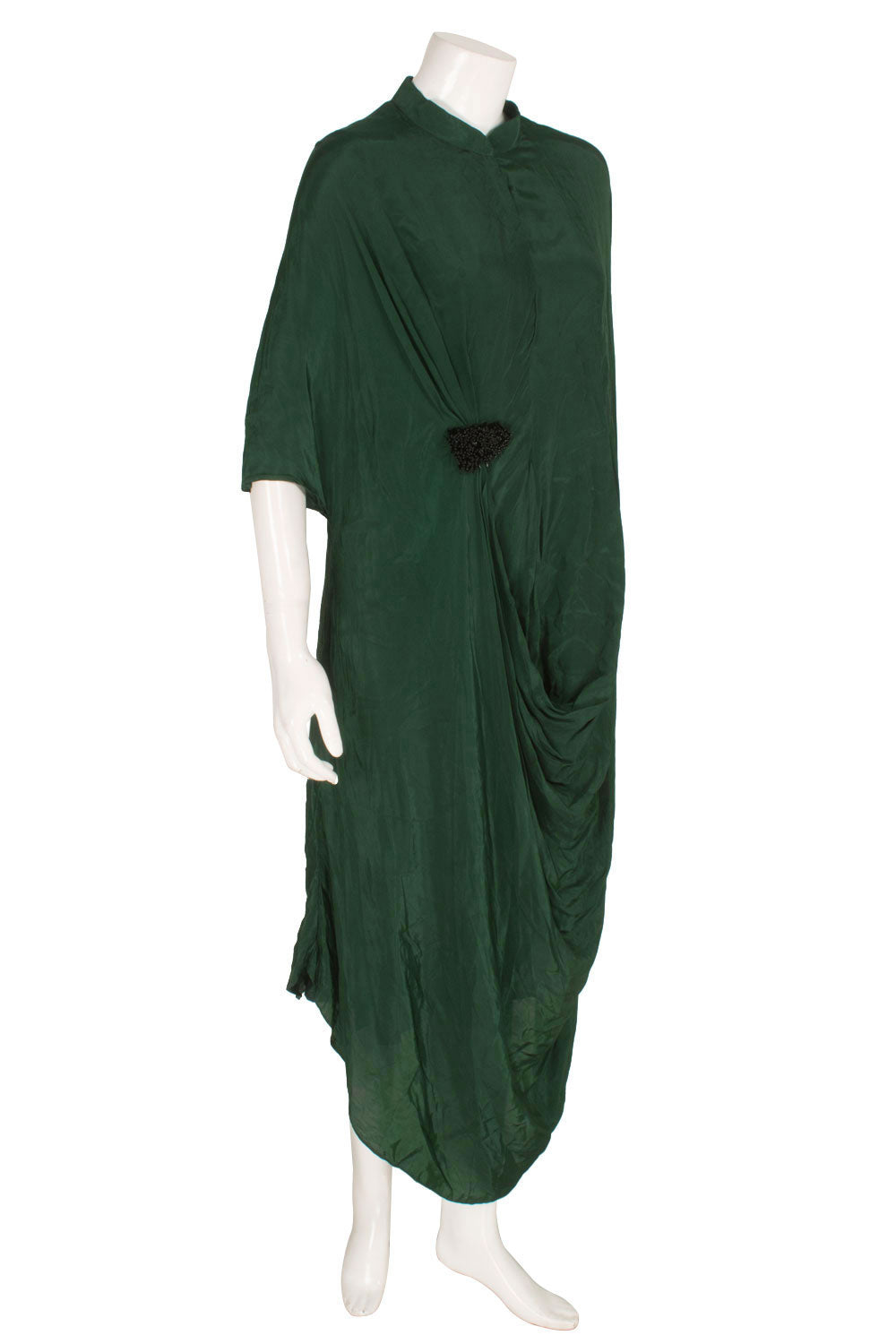 Handcrafted Asymmetrical Silk Dress 10058303