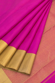 Magenta Pure Zari Korvai Kanjivaram Saree 10059204