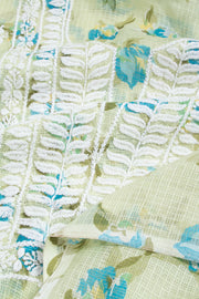 Chikankari Embroidered Kota Cotton Salwar Suit Material 10059370