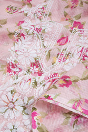 Chikankari Embroidered Kota Cotton Salwar Suit Material 10059383