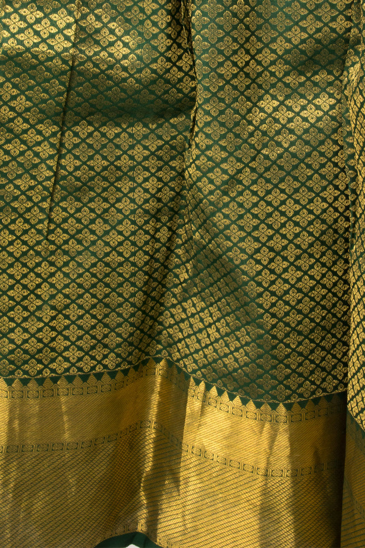 Size 0 to 16 yrs Pure Silk Kanchipuram Pattu Pavadai 10059827