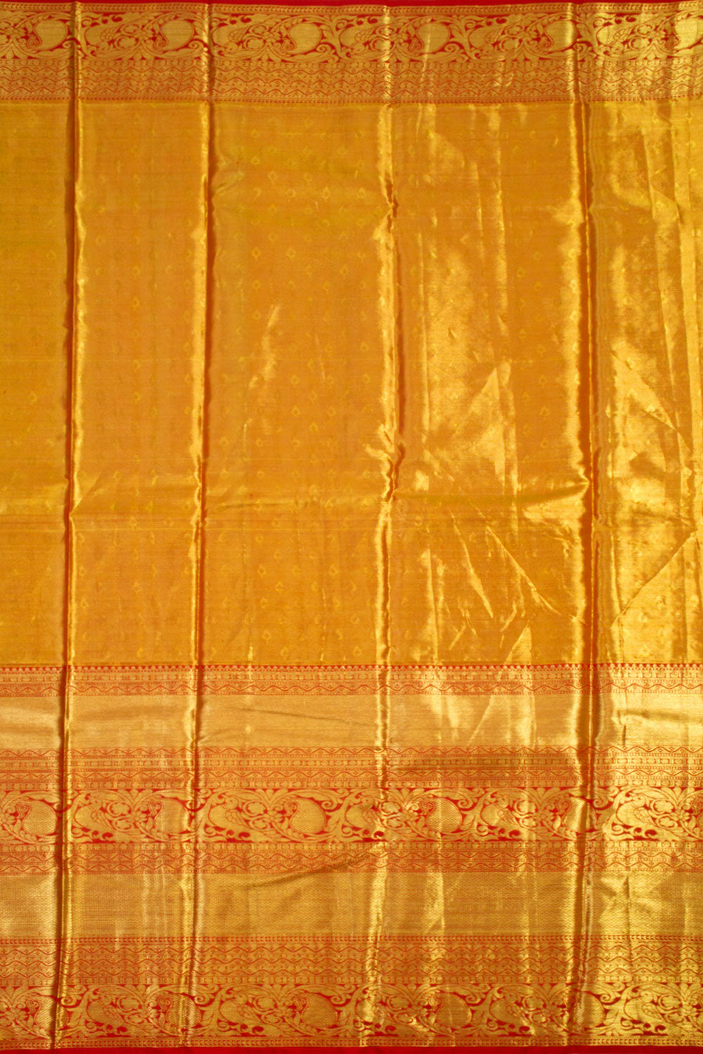 Cream Handloom Pure Silk Tissue Zari Dharmavaram Saree 10061232