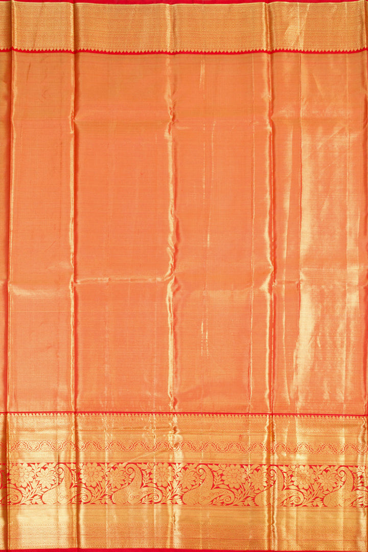 Handloom Pure Silk Tissue Zari Dharmavaram Saree 10061244