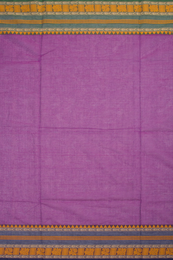 Violet Handloom Kanchi Cotton Saree 10061334