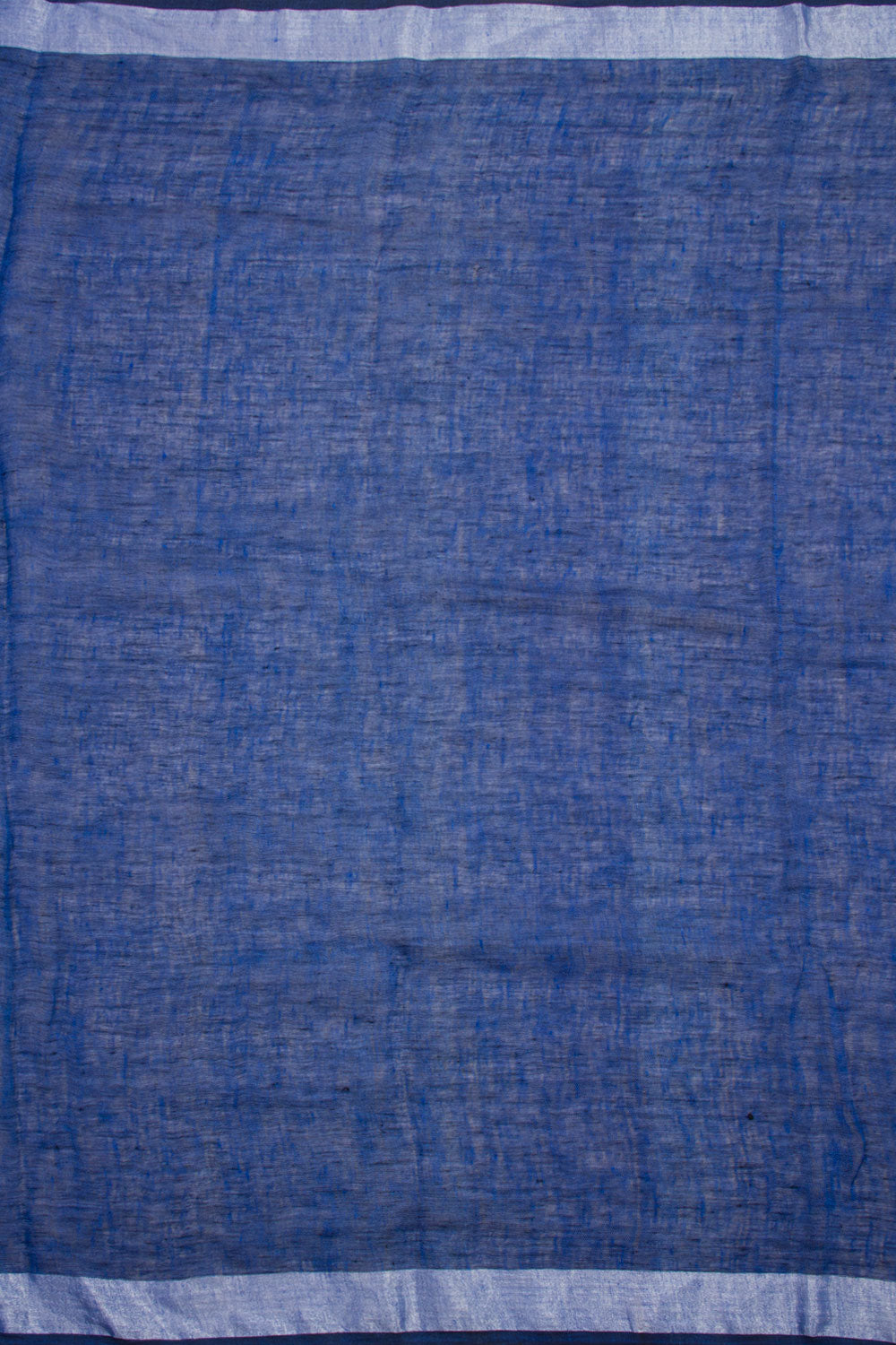 Blue Handloom Jamdani Linen Saree 10061413