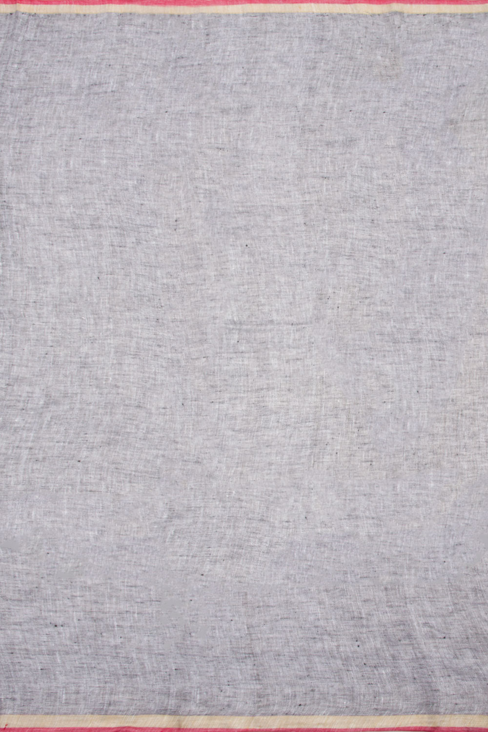 Grey Handloom Jamdani Linen Saree 10061420