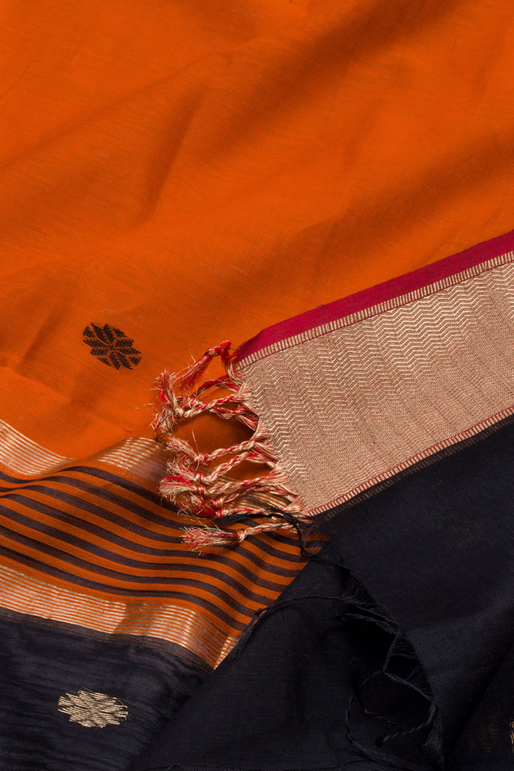 Black Maheshwari Silk Cotton 2 pc Salwar Suit Material 10062203