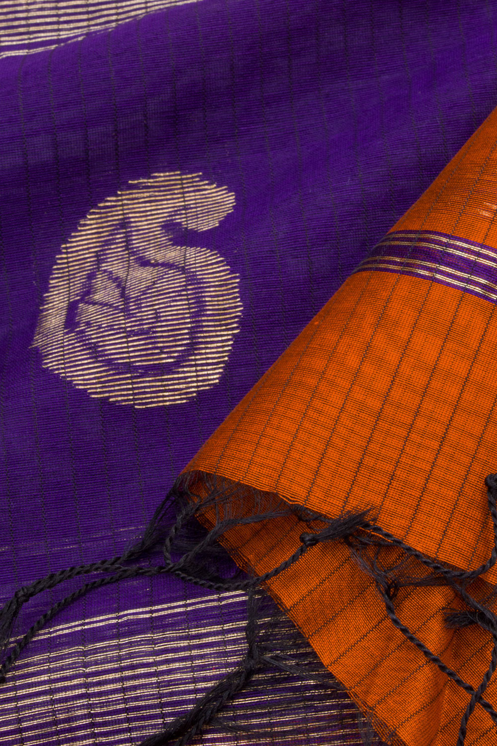 Purple Maheshwari Silk Cotton 2 pc Salwar Suit Material 10062211