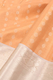 Copper Brown Kanjivaram Tissue Pattu Pavadai Material 10059631