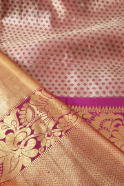 Parrot Green Korvai Kanjivaram Pattu Pavadai Material 10059638