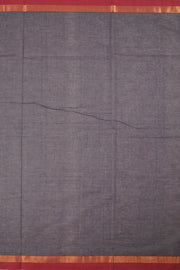 Navy Blue Handwoven Kovai Cotton Saree 10059927