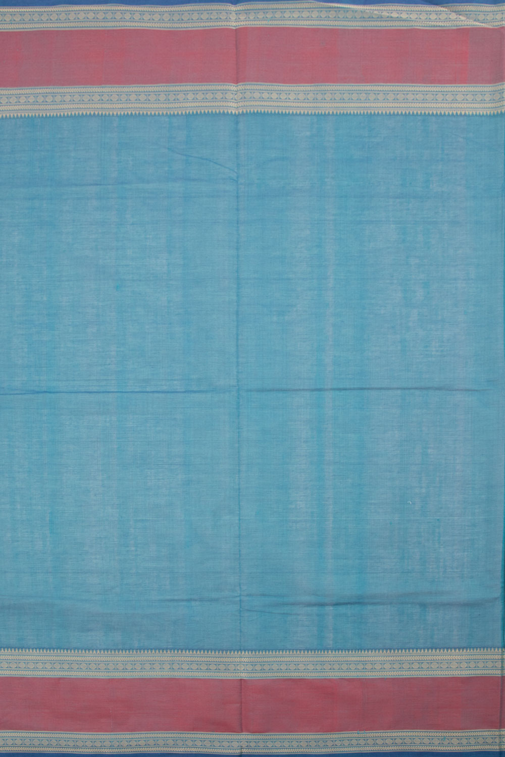 Bondi Blue Handwoven Kanchi Cotton Saree 10059973