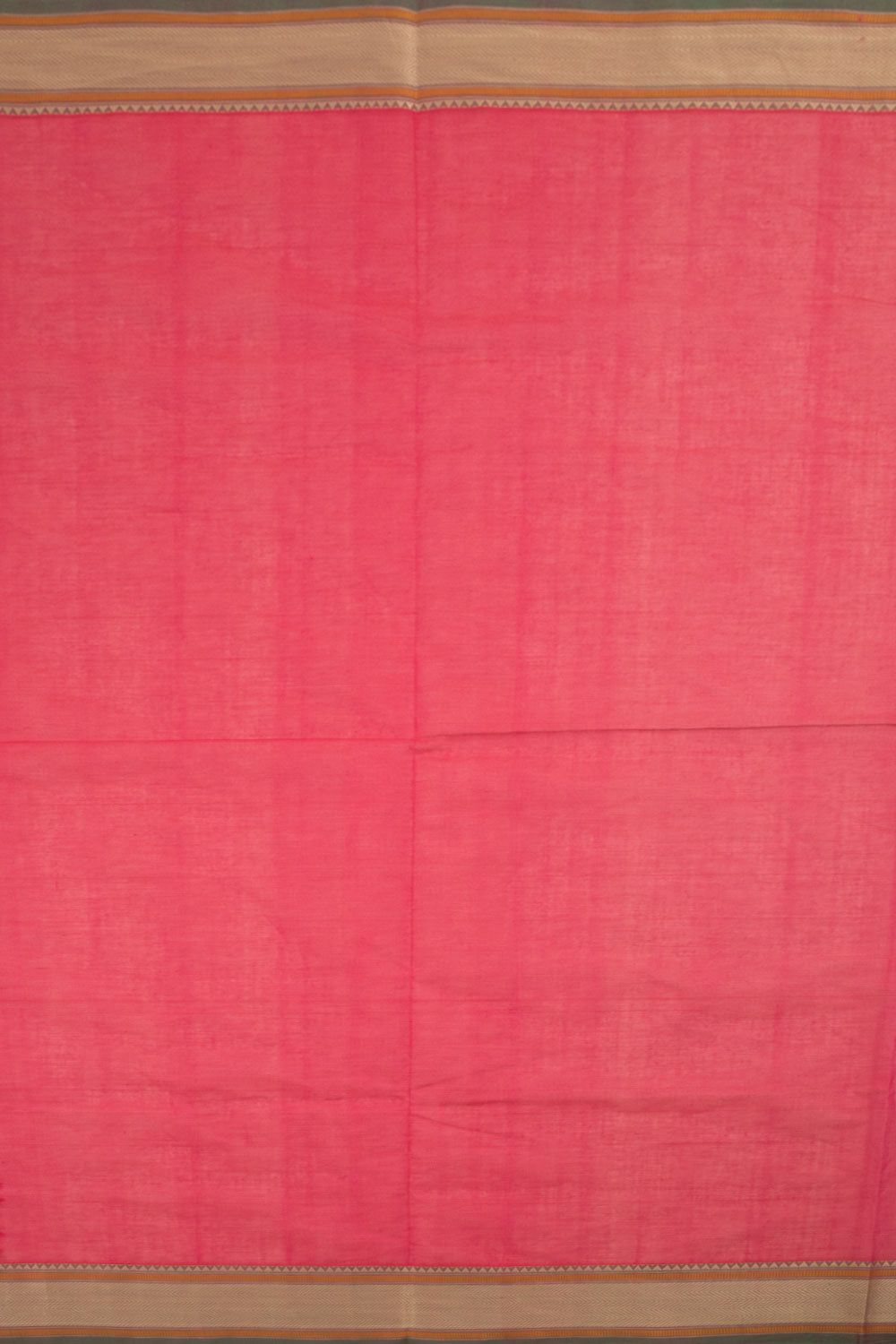 Ruby Pink Handwoven Kanchi Cotton Saree  10059974