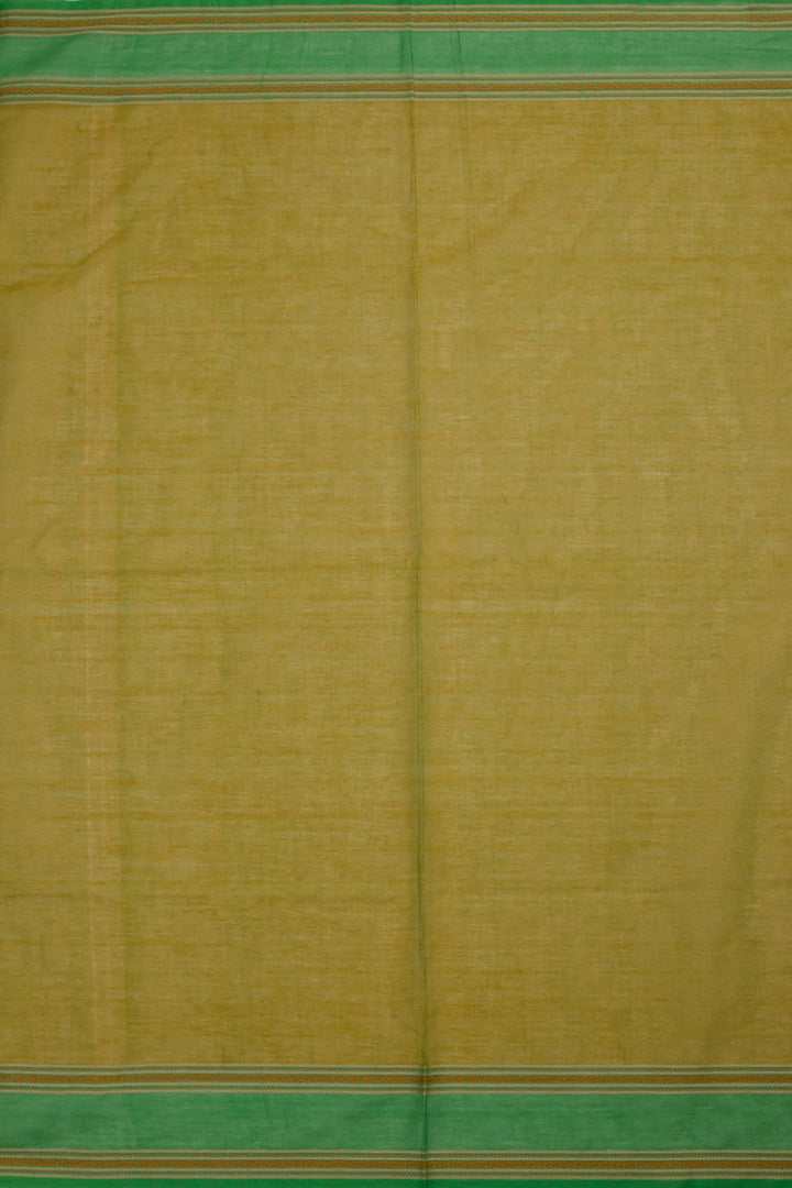 Green Handloom Kanchi Cotton Saree 10061329
