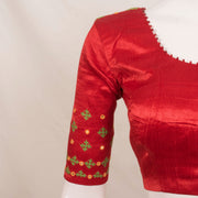 Handcrafted Mashru Blouse with Mirror Work 10055302