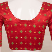 Handcrafted Mashru Blouse with Mirror Work 10055302