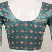 Handcrafted Mashru Blouse with Mirror Work 10055303