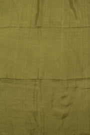 Olive Green Handcrafted Bandhani Mulberry Silk Saree 10059051