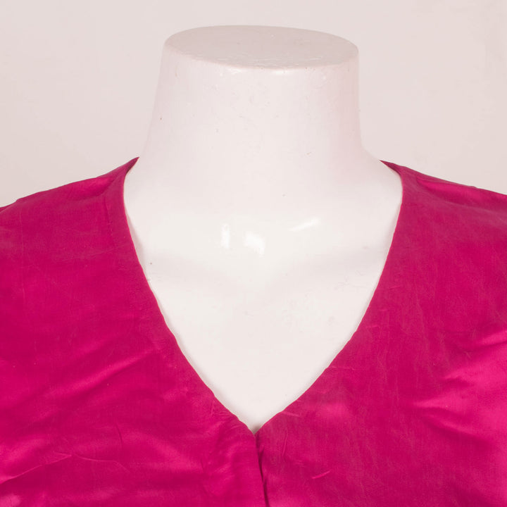 Handcrafted Satin Silk Blouse 10054599