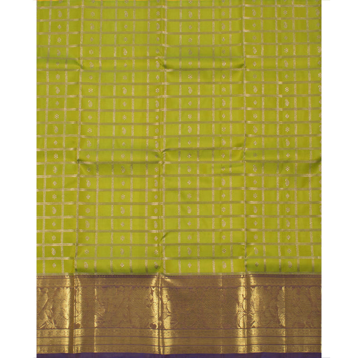 1 Year Size Pure Zari Kanchipuram Pattu Pavadai Material 10054634