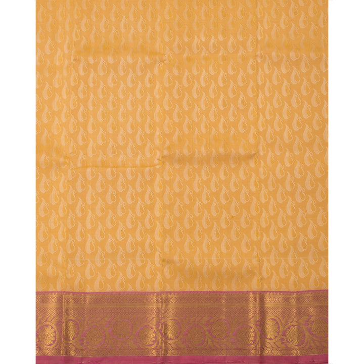 1 Year Size Pure Zari Kanchipuram Pattu Pavadai Material 10054637